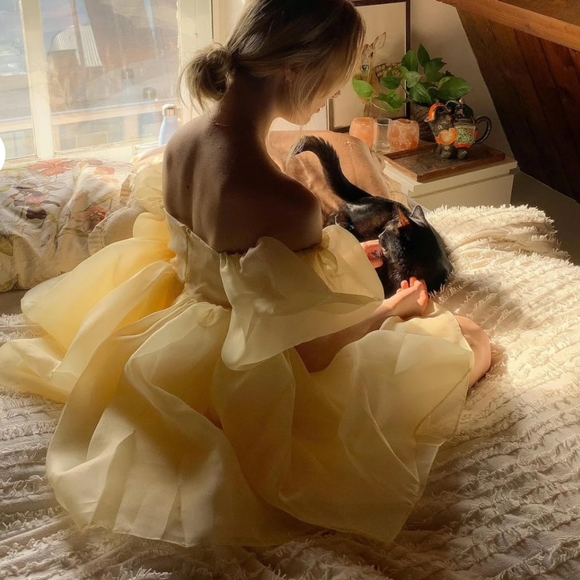 Selkie Dresses & Skirts - Selkie The Baby Banana Puff Dress